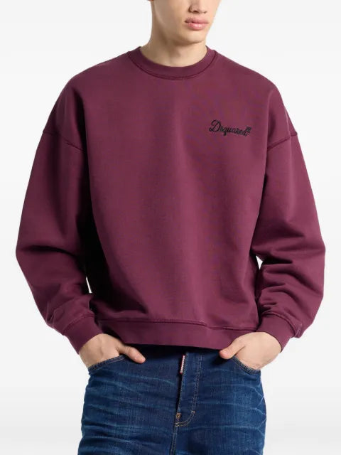 DSQUARED2 signature relax fit crewneck sweatshirt