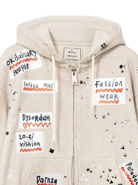 Maison MIHARA YASUHIRO zip-up hoodie
