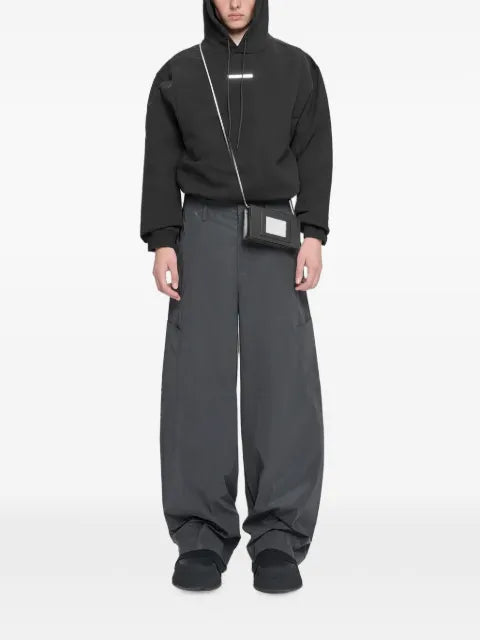 HELIOT EMIL logo-plaque drawstring hoodie