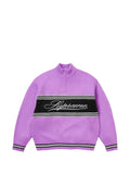 Supreme Script Stripe half-zip sweater