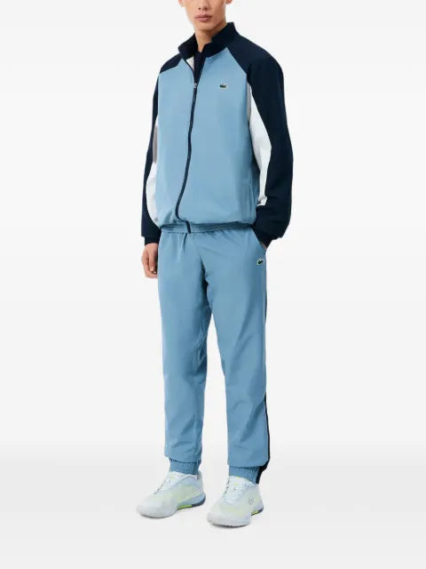 Lacoste logo-appliqué colour-block tracksuit