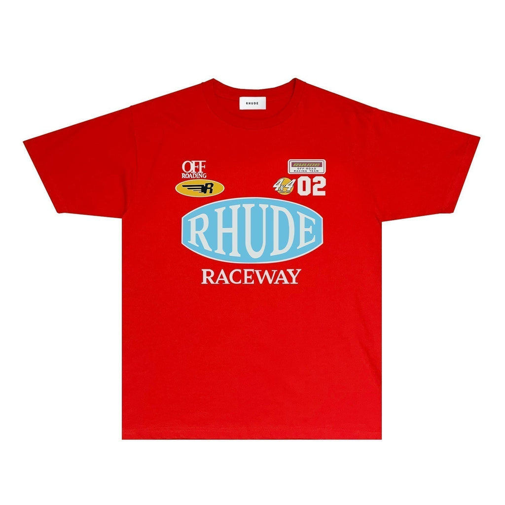 Rhude T-shirts Printed Trendy Pure Cotton