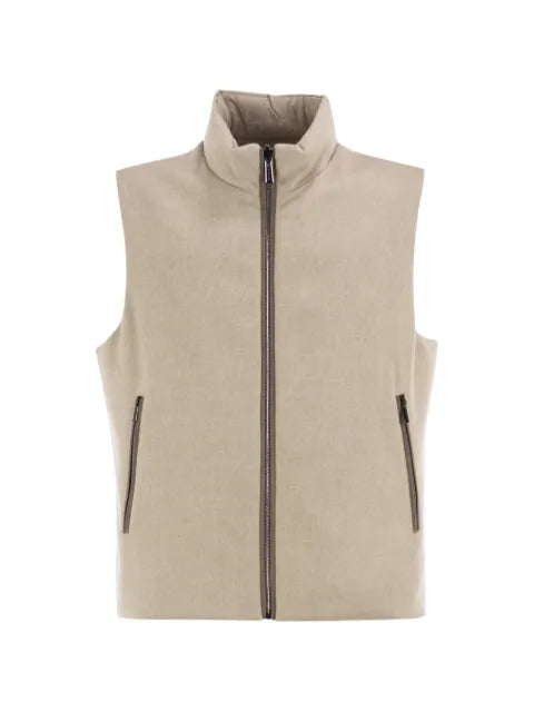 Moorer reversible quilted gilet