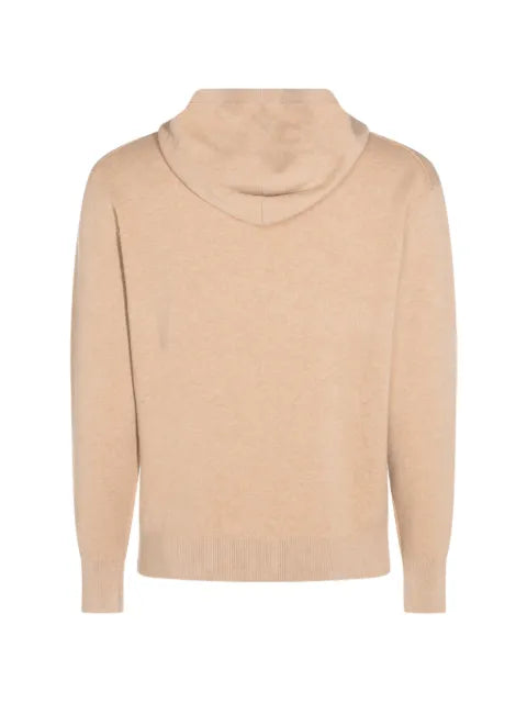 Canali knitted pouch-pocket hoodie