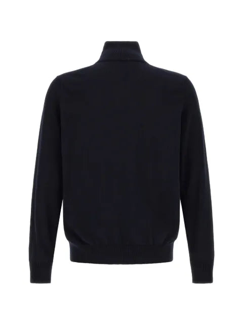 BOSS knitted jacket in cotton and cashmere