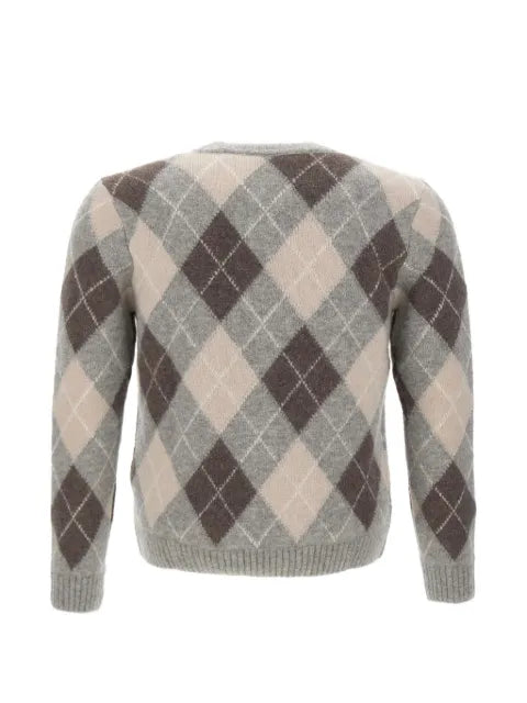 Eleventy argyle-pattern sweater