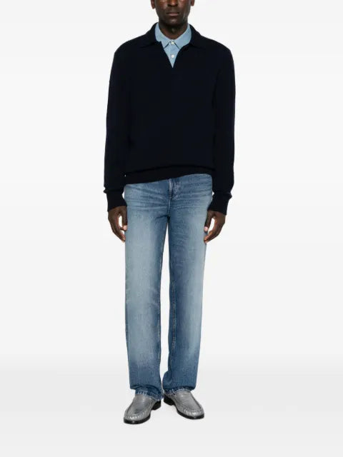 Laneus ribbed-knit long-sleeve sweater