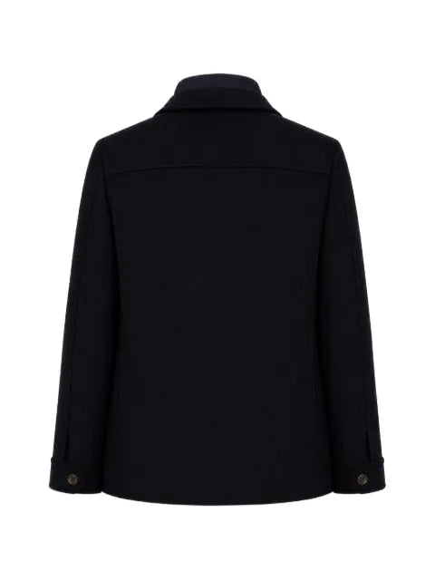Moorer double-breasted layered jacket