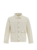 Pop Trading Company DRS logo-embroidered denim jacket