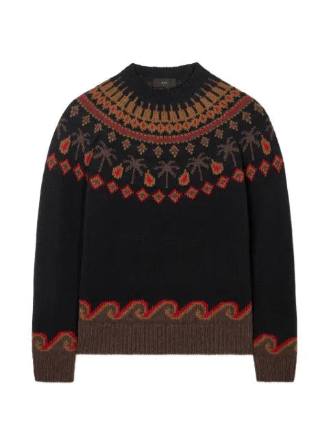 Alanui Sweet Winter jacquard-knit wool sweater
