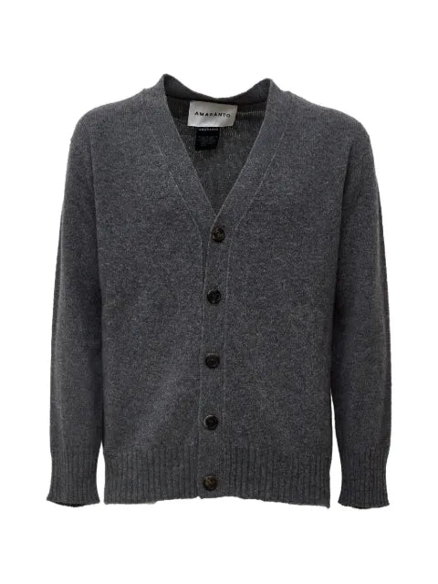 AMARANTO  distressed cardigan