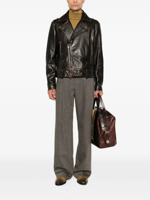 Salvatore Santoro biker leather jacket