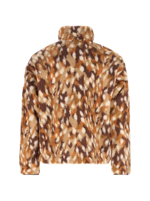 Napapijri fleece-texture zip-up jacket