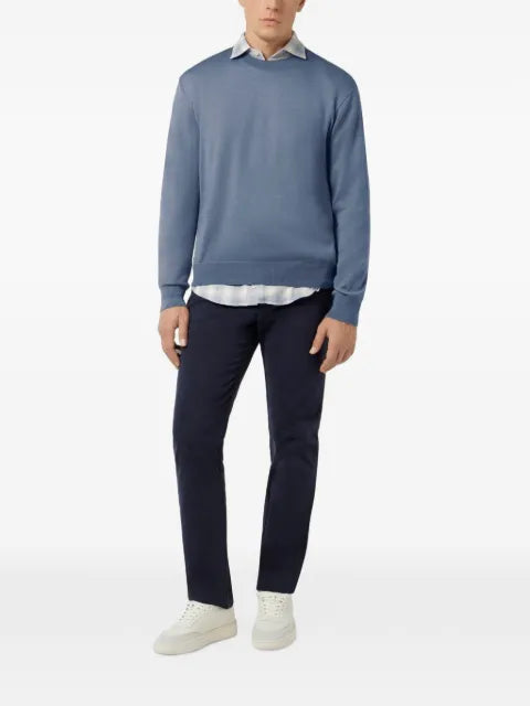 Paul & Shark crew-neck contrast-trim sweater
