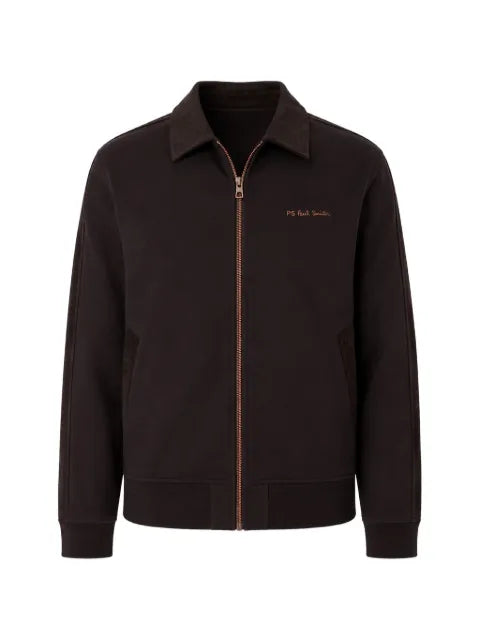 Paul Smith corduroy-trim zip-up jacket