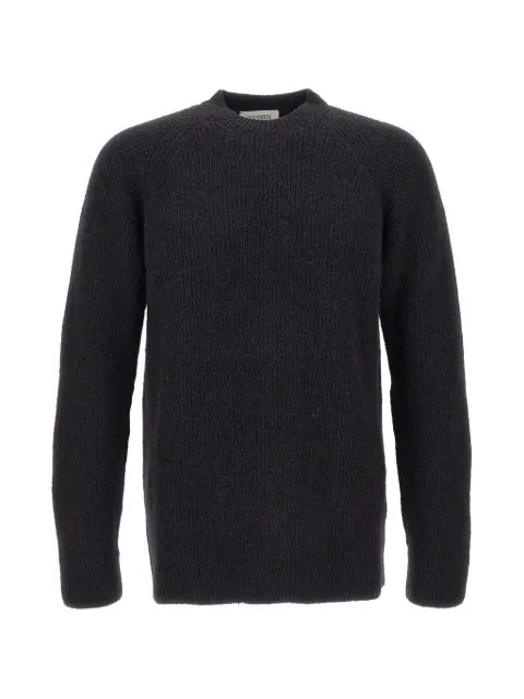 Laneus distressed ribbed sweater