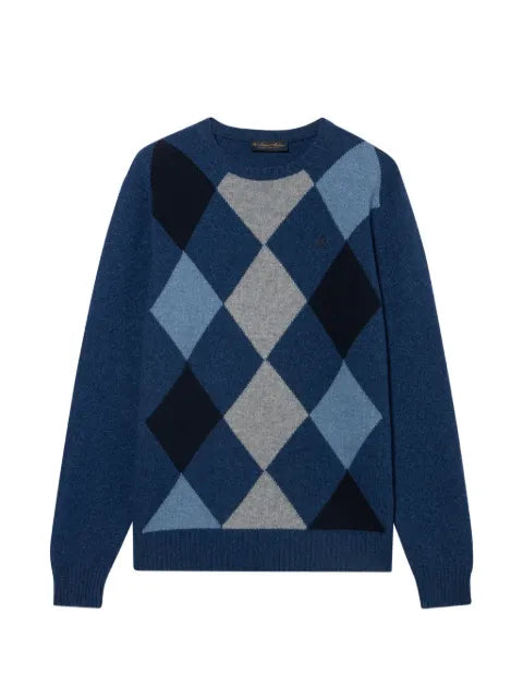 Brooks Brothers Argyle intarsia sweater