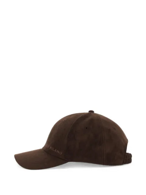 Boggi Milano suede-effect fabric baseball cap