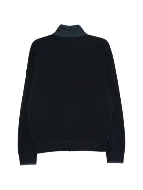BOSS quilted zip-fastening cardigan
