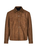 Salvatore Santoro sheepskin panelled jacket