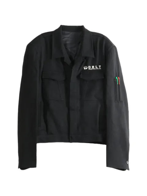 Doublet logo-print panelled jacket