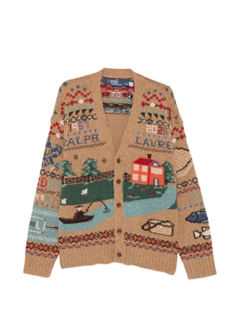 Polo Ralph Lauren intarsia-knit V-neck cardigan