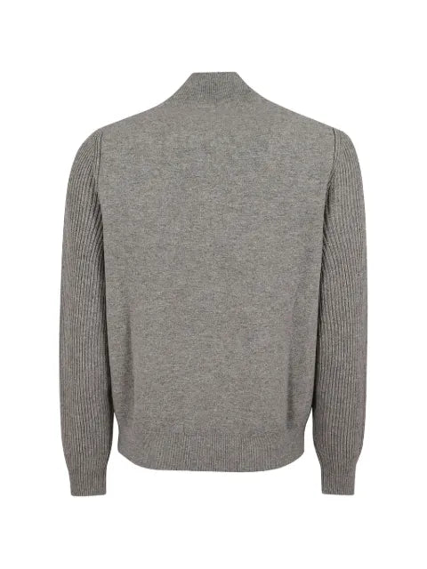 Lardini ribbed-knit panel jacket