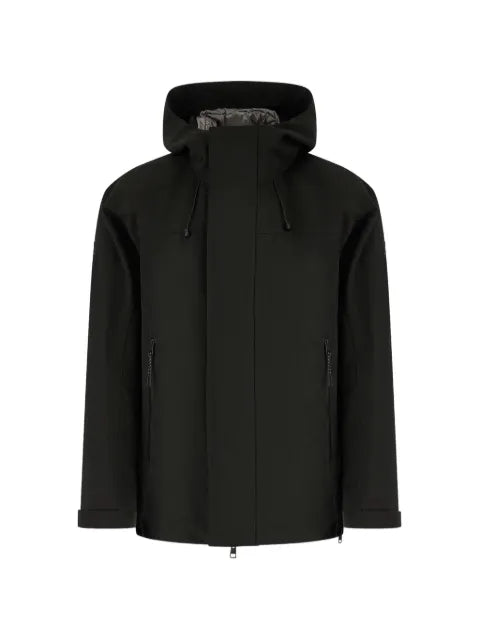 Duno hooded reflective-trim jacket