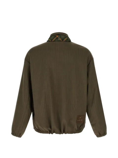 Song For The Mute Coach pinstripe-pattern slim jacket