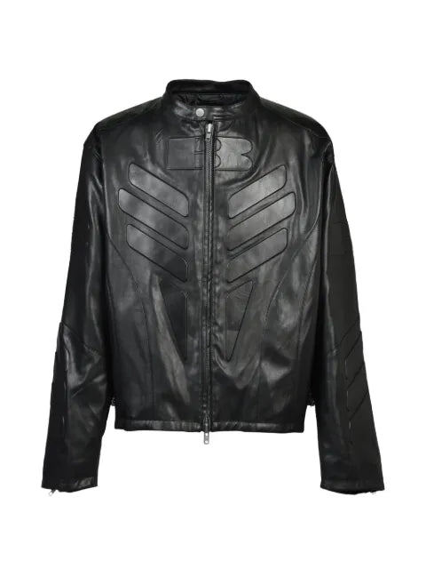 BREATH Racing faux-leather jacket