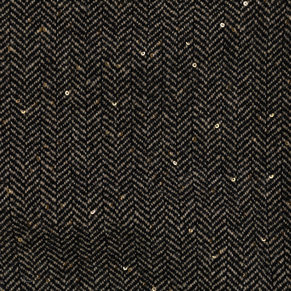 Black Sand Herringbong Sequins Sweatpants