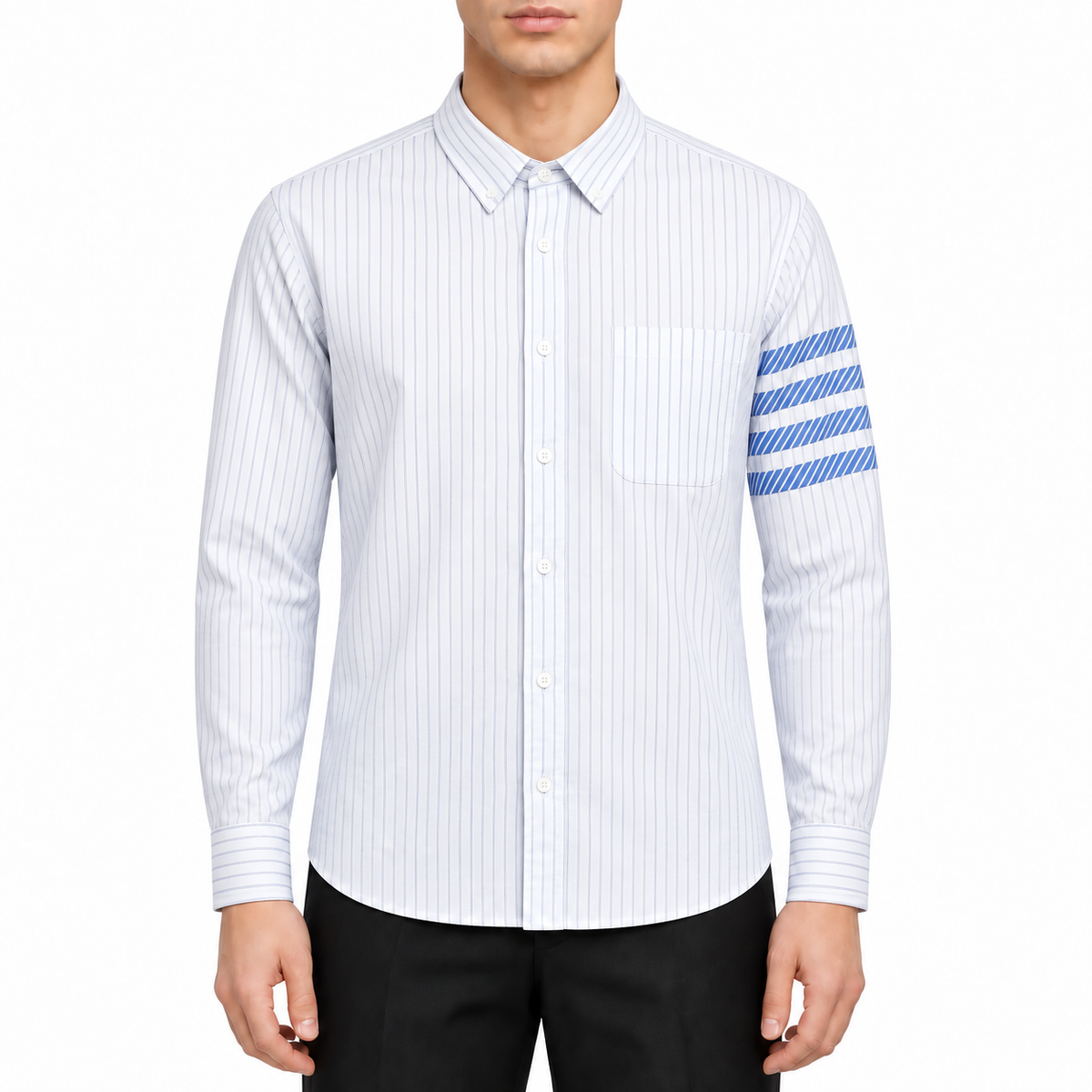 Men's Casual Business Shirt - 100% Cotton Button - Down Shirt | Thom Browne