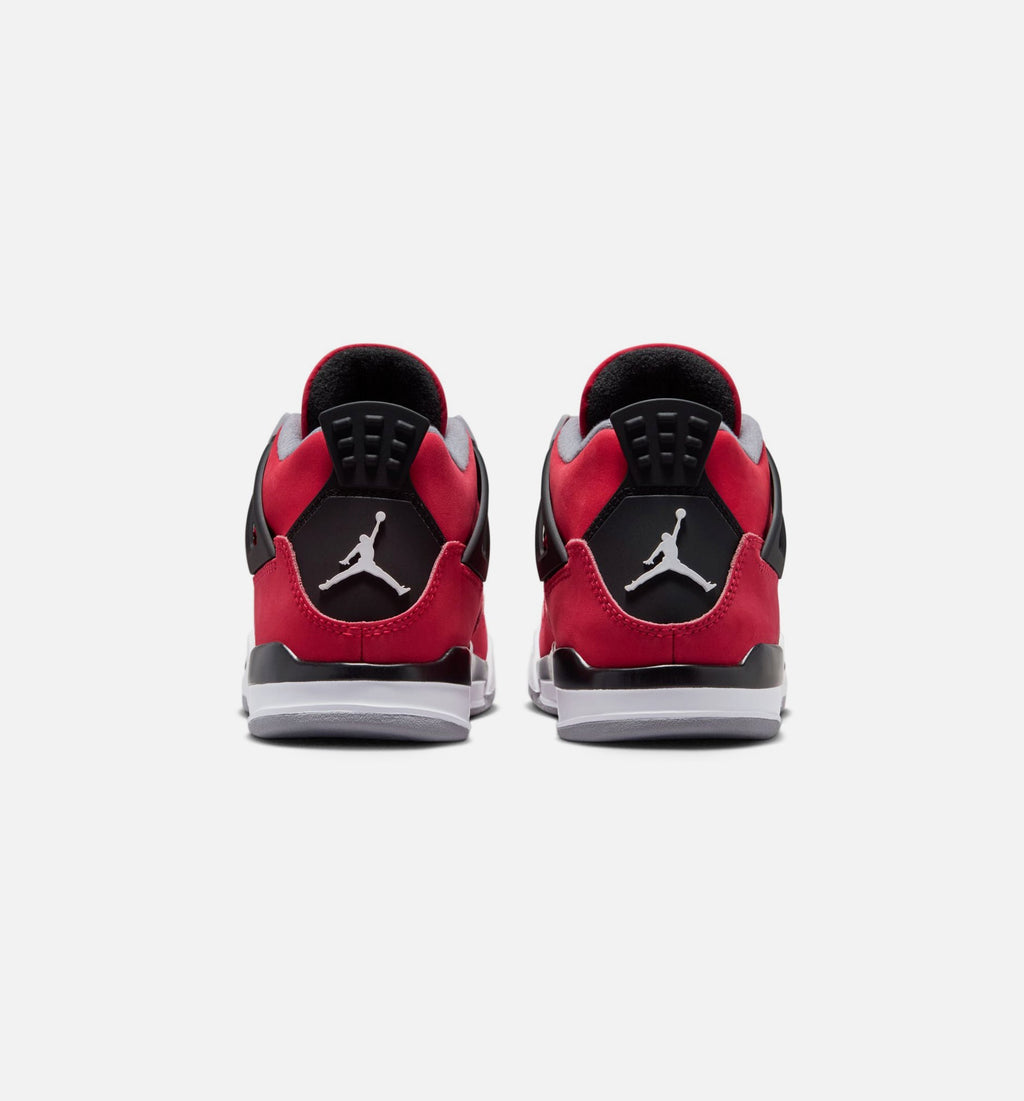 Air Jordan 4 Retro Toro Bravo | Preschool Lifestyle Shoe | Fire Red/White/Black/Cement Grey