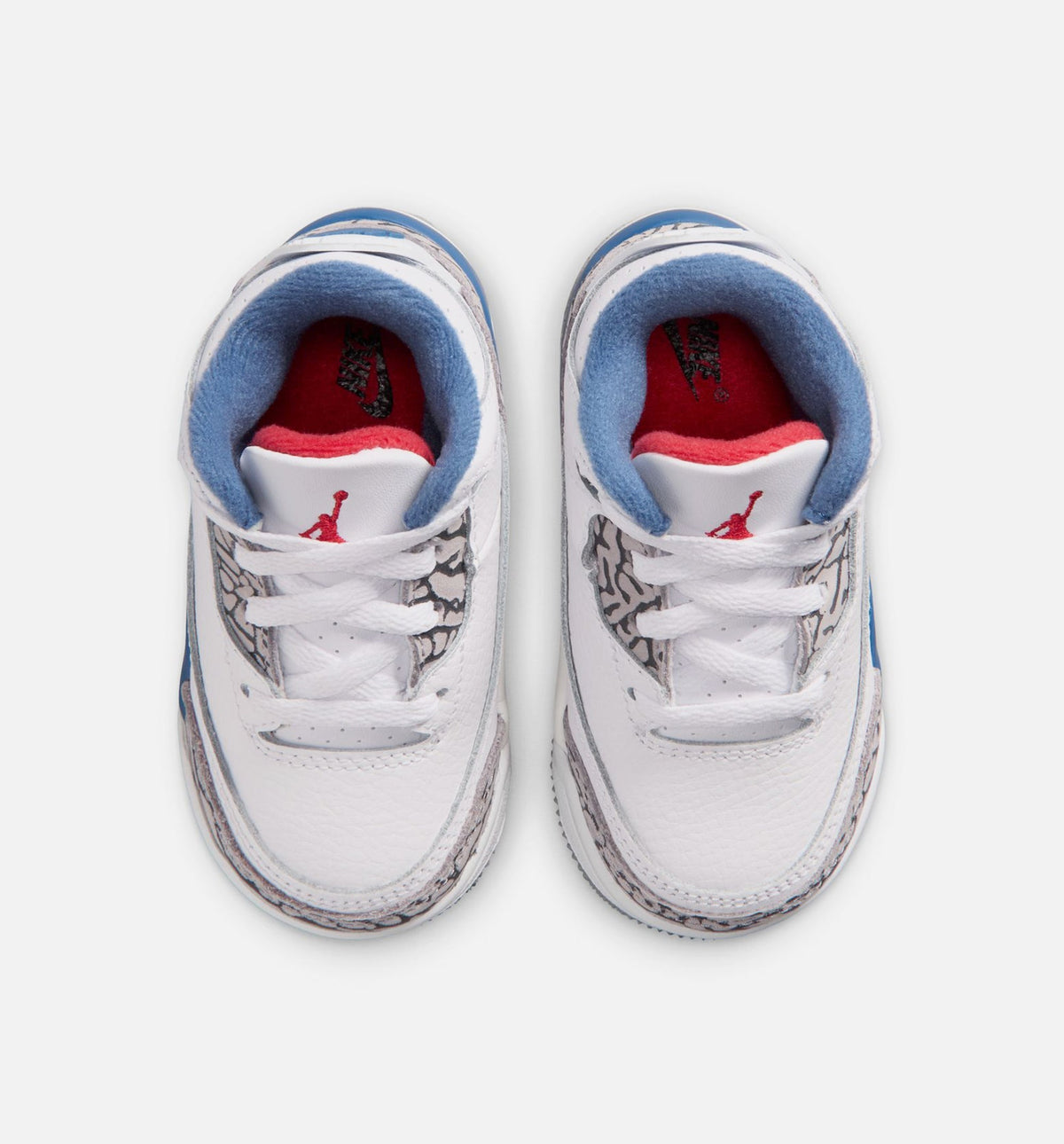 Air Jordan 3 Retro OG True Blue Infant/Toddler Lifestyle Shoe – White/Fire Red/True Blue