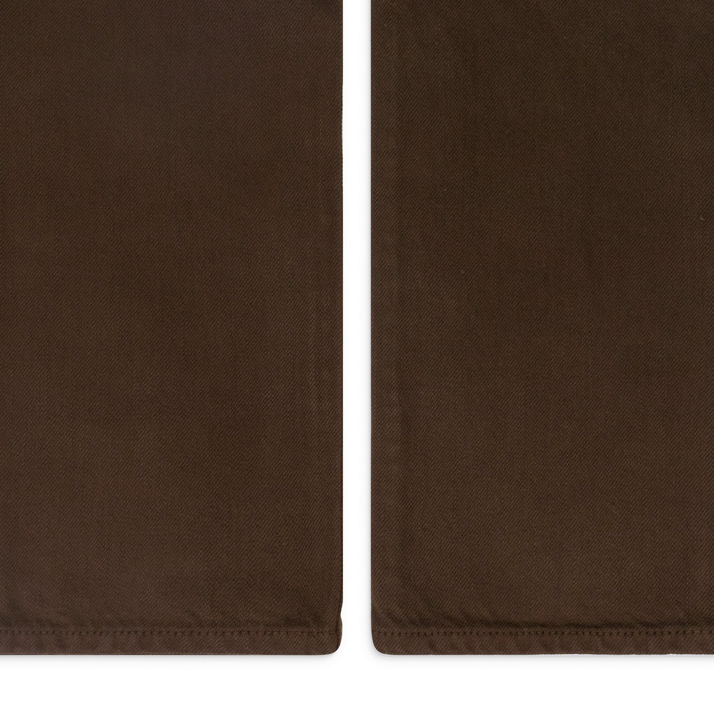 Brown Classic Denim Straight-fit Jeans