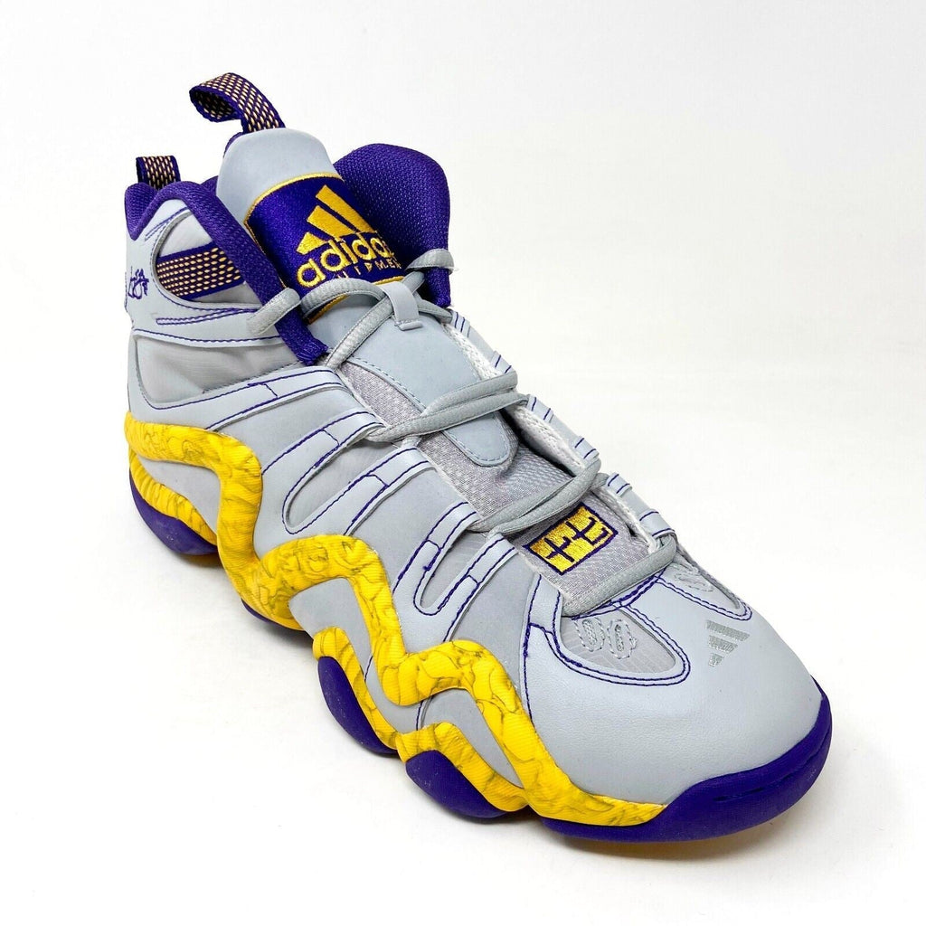 Adidas Crazy 8 Jeremy Lin PE Lakers Grey Purple Mens Rare Kobe Sneakers C77701