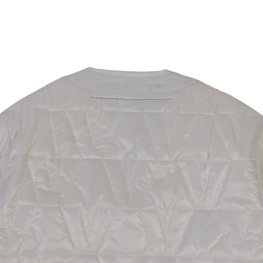 White V Logo Quilted Jacket