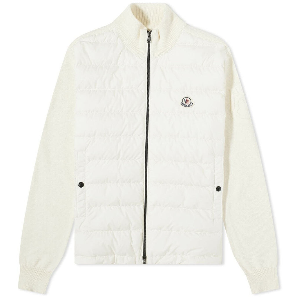 Moncler Knit-Sleeve Down Jacket