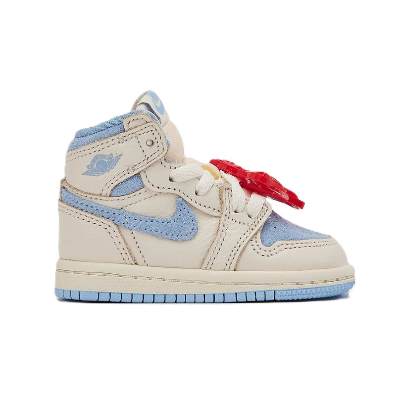 Toddler's Jordan 1 Retro High OG Pale Ivory/Psychic Blue (FD2598 102)