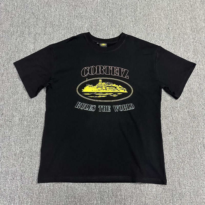 Corteiz Circle Logo Graphic Oversized Tee Streetwear Unisex