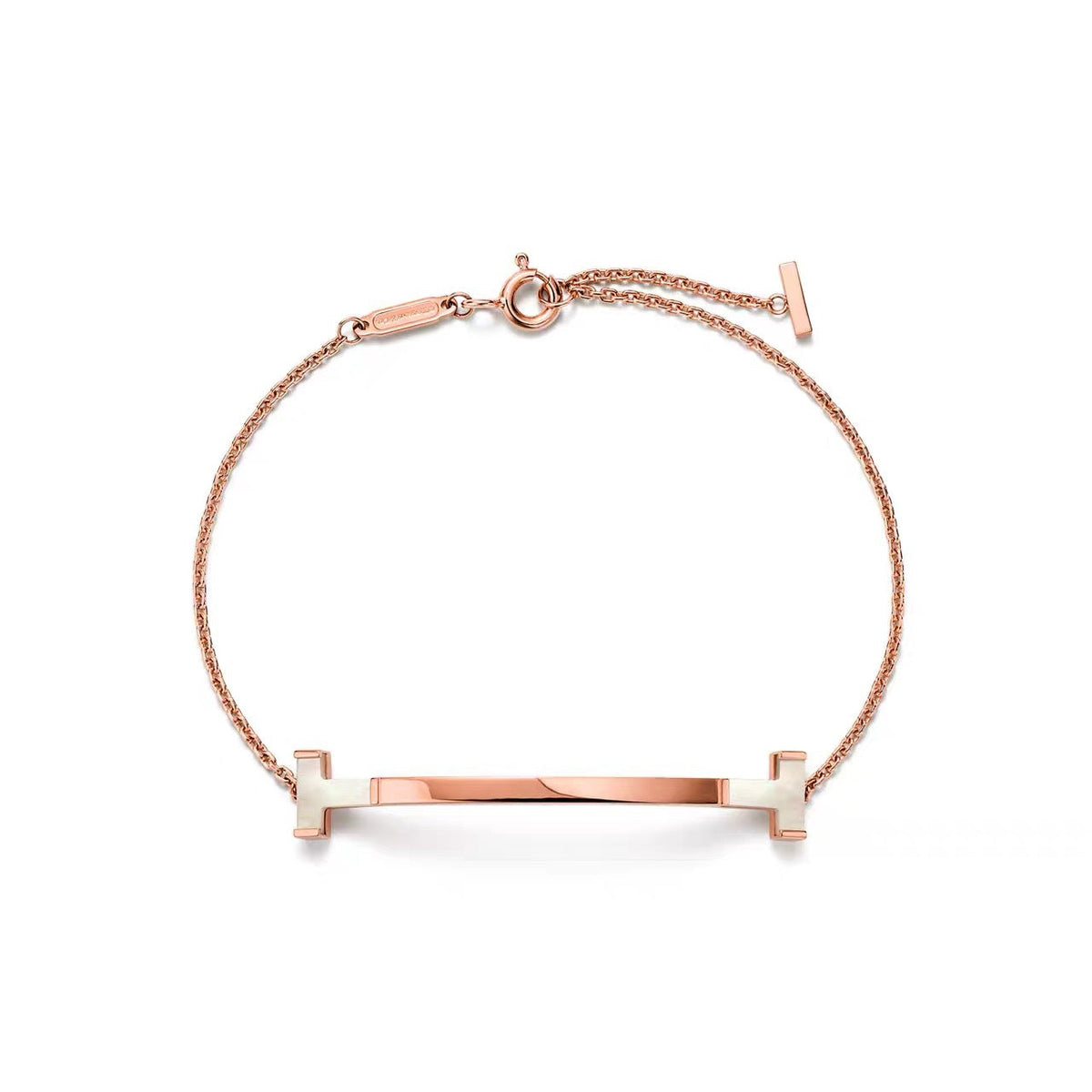 Tiffany Style Smile Cubic Zirconia 18K Gold-Plated Bracelet