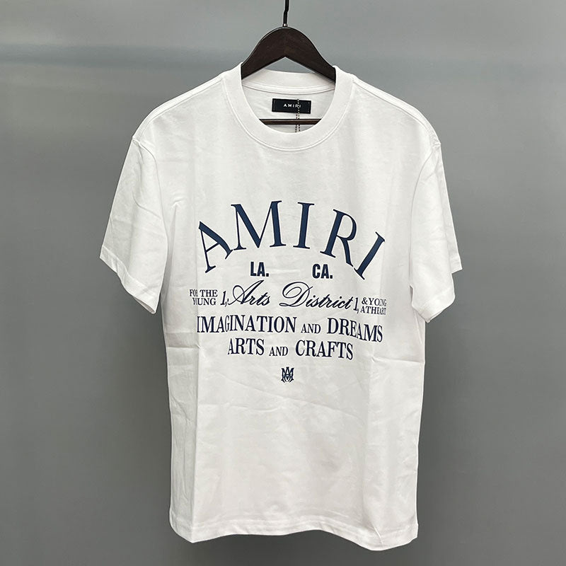 Amiri Multi‑Style Letter Logo Graphic Oversized Tee Streetwear Unisex
