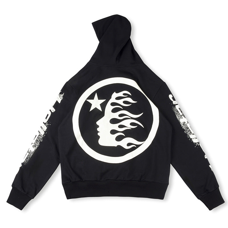 Hellstar Fire Hoodie Black