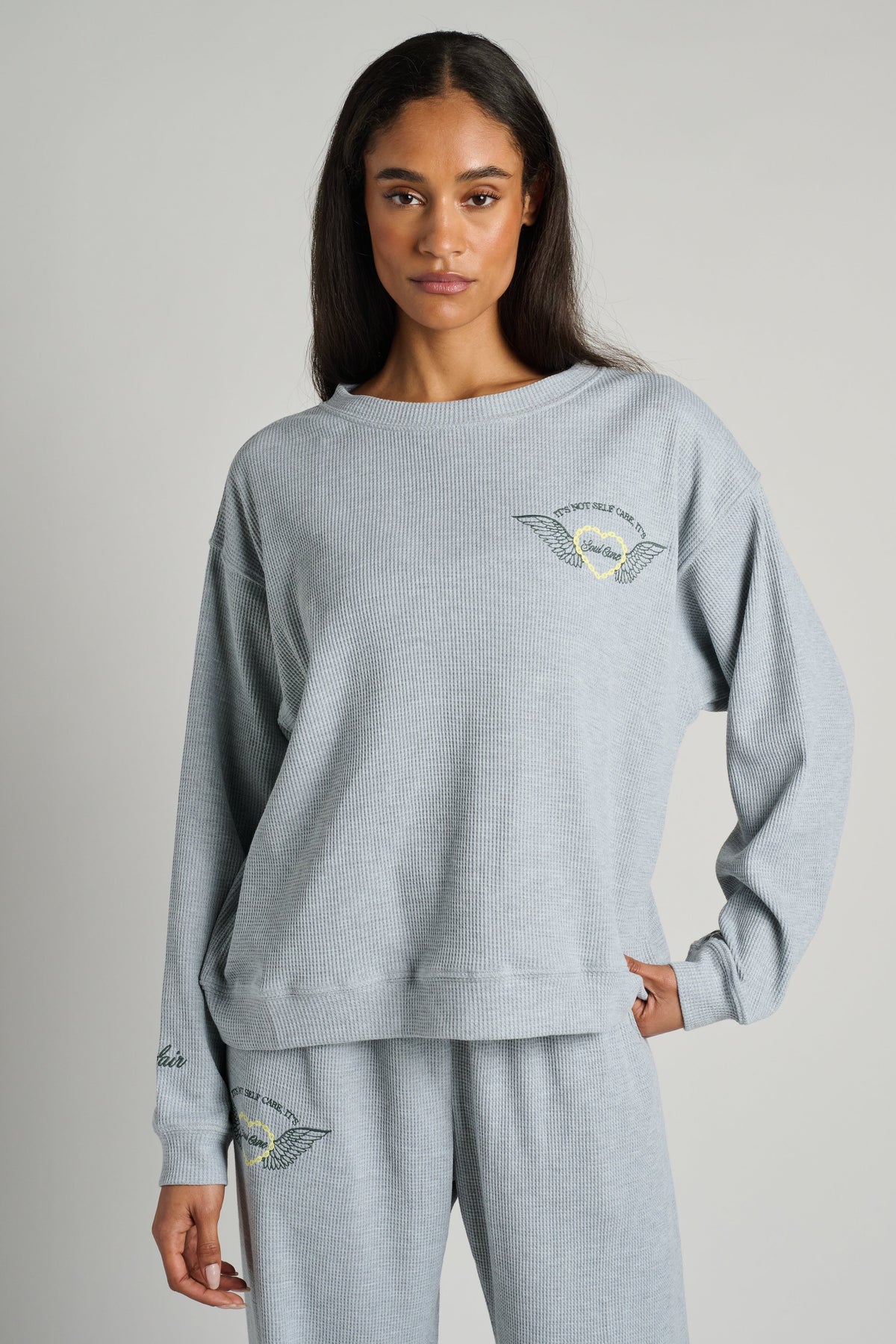 SOUL CARE WAFFLE CREWNECK
