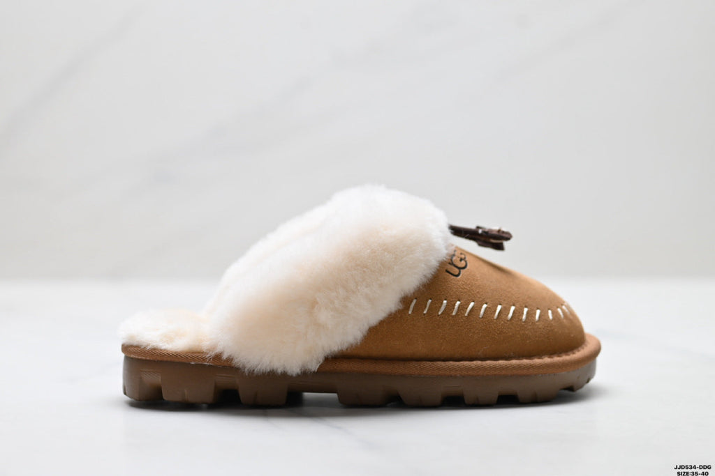 UGG Slipper Evolution Shearling Closed-Toe Slippers