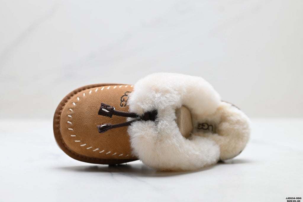UGG Slipper Evolution Shearling Closed-Toe Slippers