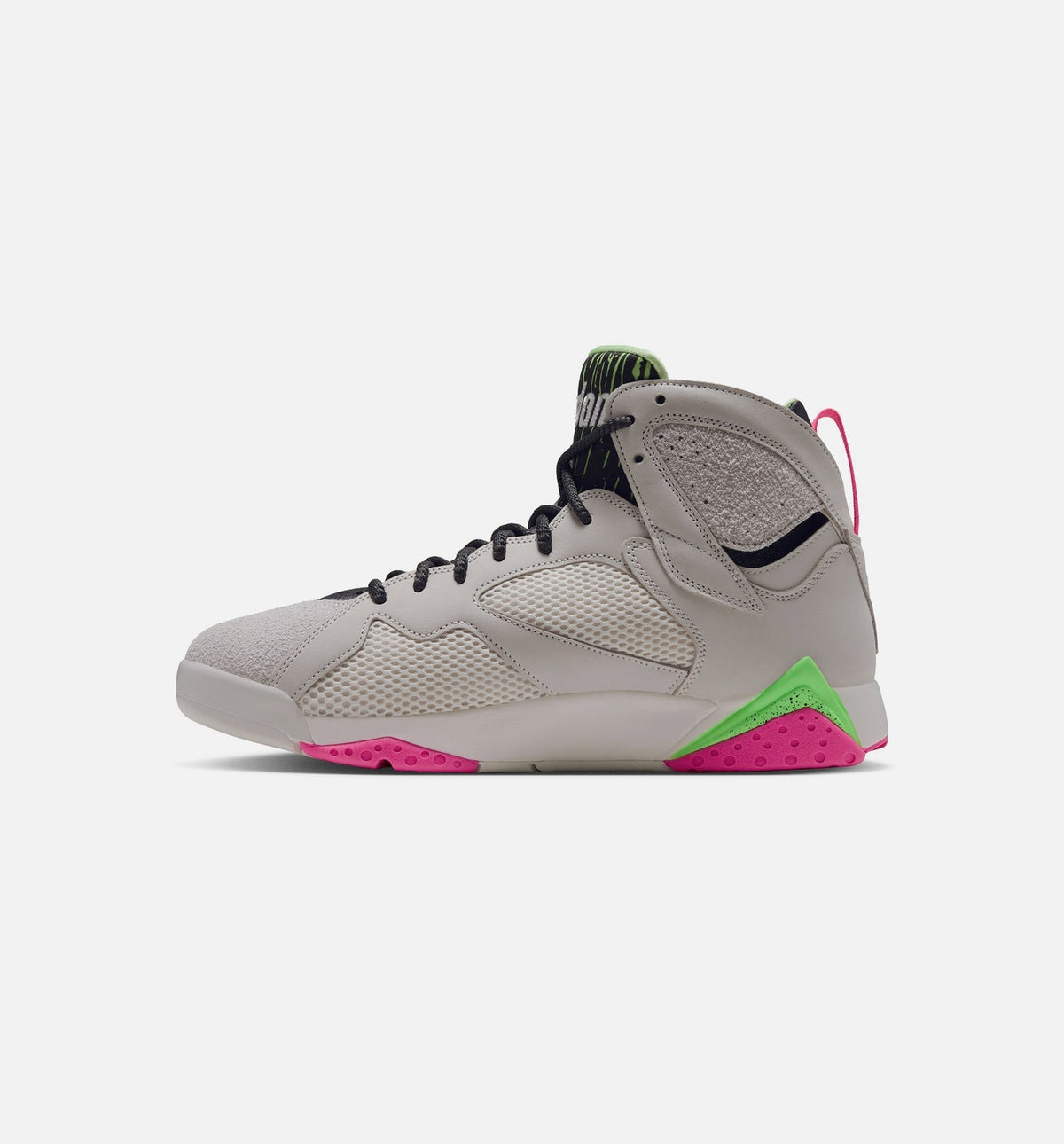 Air Jordan 7 Retro "Tennis Day" Men's Shoe – Phantom/Lime Blast/Pink Blast/Anthracite