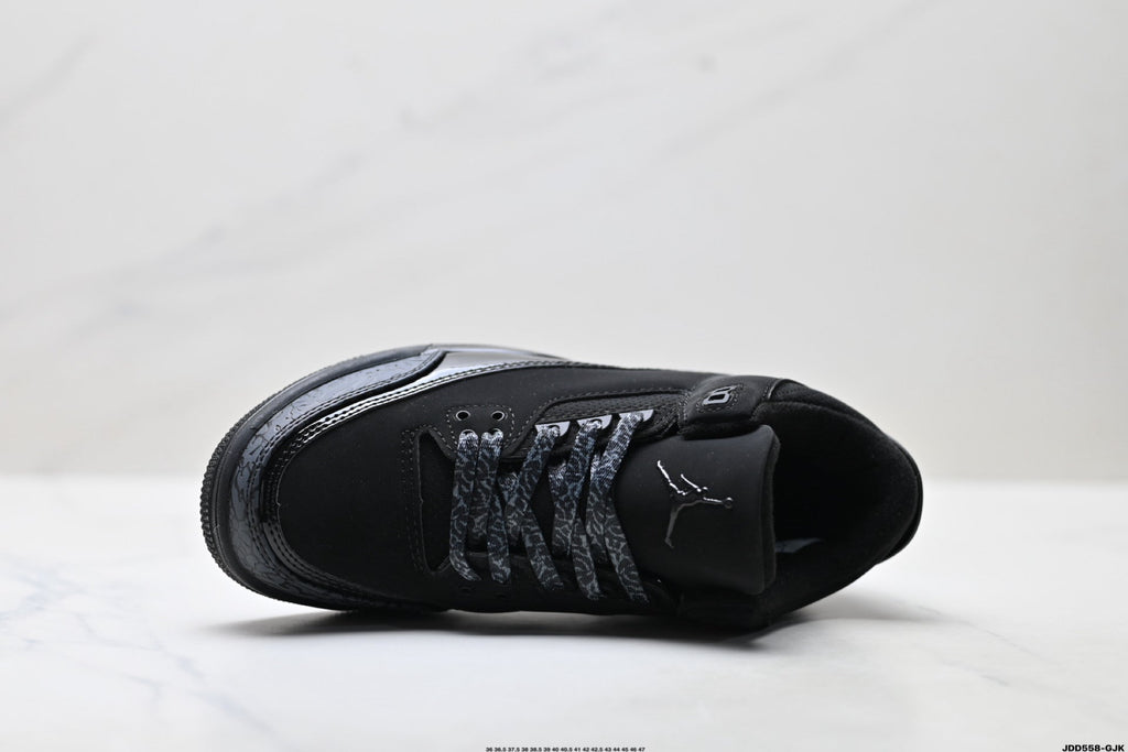 Air Jordan 3 Retro Triple Black Sneakers
