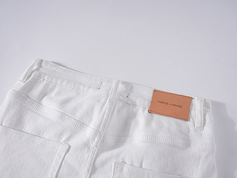 Purple Brand Paint-Splatter Distressed Jeans
