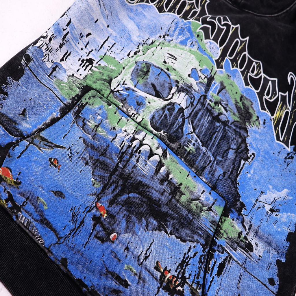 Godspeed E Pluribus Unum Skull Graphic Hoodie